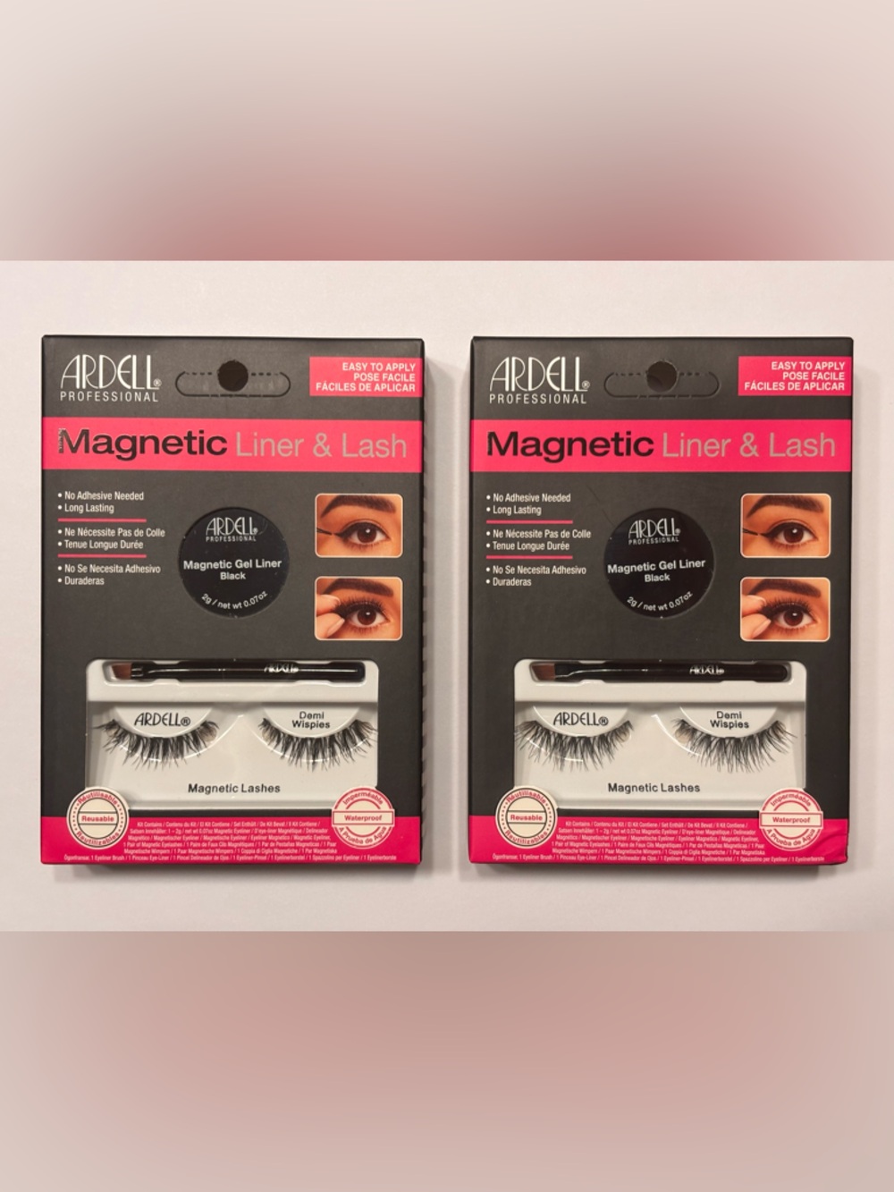 NWT Ardell Magnetic Liner & Lash Set - 2 Pack - Demi Wispies